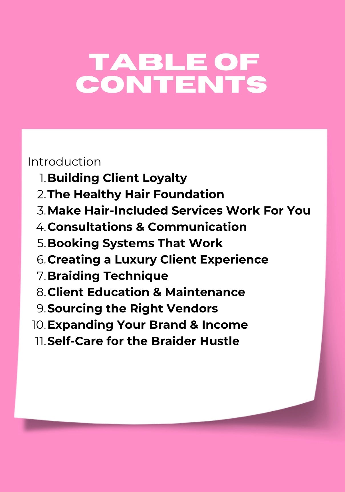 Braiders E-Book